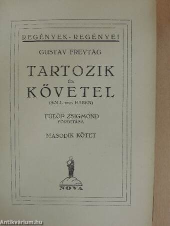 Tartozik és követel I-III.