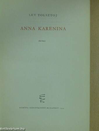 Anna Karenina I-II.