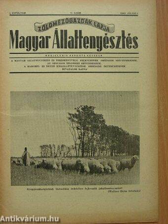 Magyar Állattenyésztés 1948. július 1.