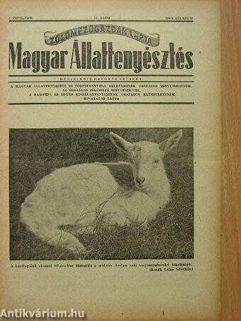 Magyar Állattenyésztés 1948. július 15.