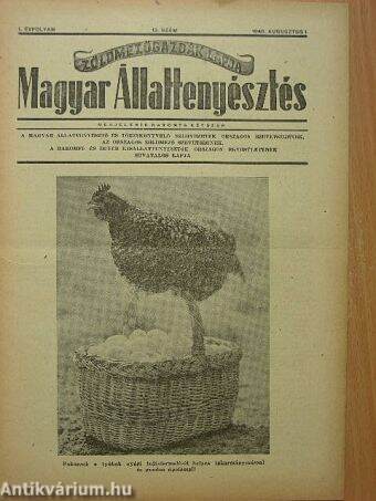 Magyar Állattenyésztés 1948. augusztus 1.