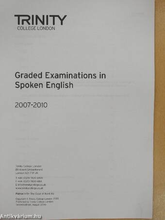 Graded examinations in Spoken English 2007-2010