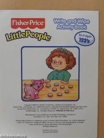 Fisher-Price LittlePeople Write and Wipe Activity Book