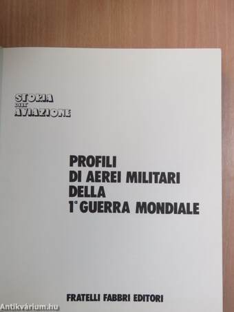 Profili di Aerei Militari Della 1 Guerra Mondiale