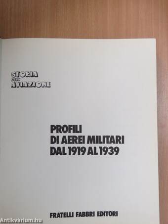 Profili di Aerei Militari Dal 1919 Al 1939