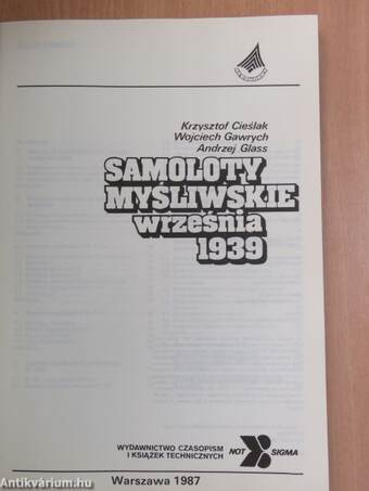 Samoloty Mysliwskie Wrzesnia 1939