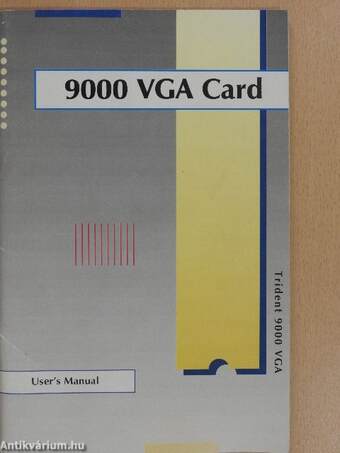 9000 VGA Card - User's Manual