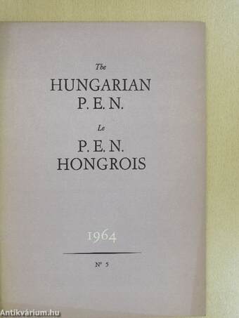 The Hungarian P.E.N.-Le P.E.N. Hongrois No. 5.