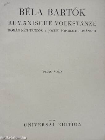 Rumänische Volkstänze/Román népi táncok/Jocuri poporale romanesti