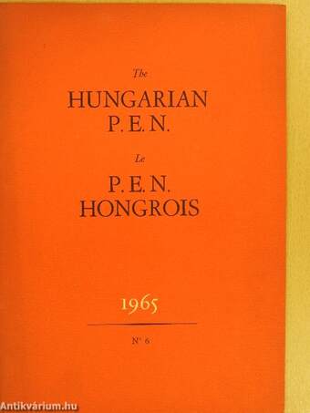 The Hungarian P.E.N.-Le P.E.N. Hongrois No. 6.