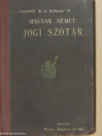 Magyar-német jogi szótár