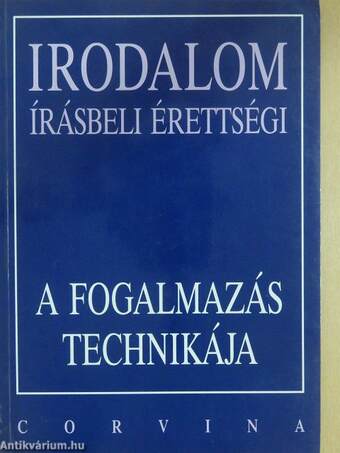 Irodalom írásbeli érettségi (dedikált példány)