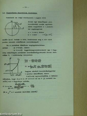 Matematika I-II. (aláírt példány)