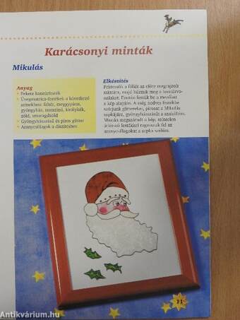 Üvegfestés - Karácsonyi minták