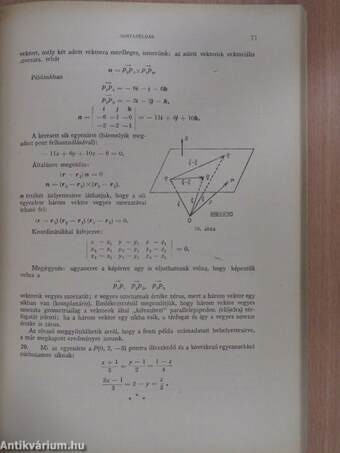 Műszaki matematikai gyakorlatok A. IX.