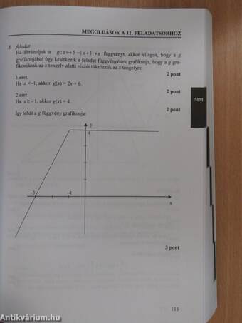 Matematika, közgazdaságtan, történelem felvételi feladatok és megoldások 2001