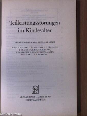 Teilleistungsstörungen im Kindesalter (dedikált példány)