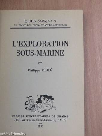 L'Exploration Sous-Marine