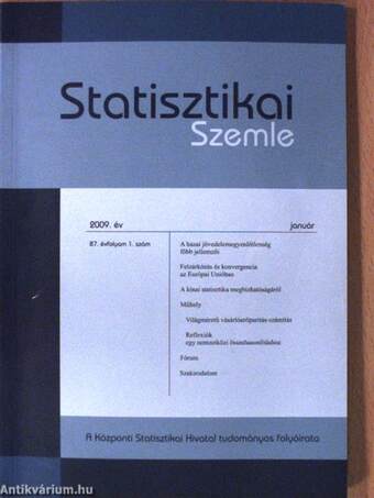 Statisztikai Szemle 2009. január