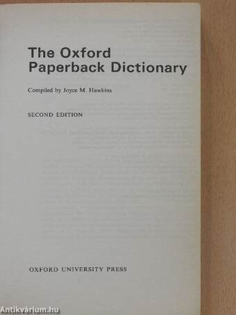 The Oxford Paperback Dictionary