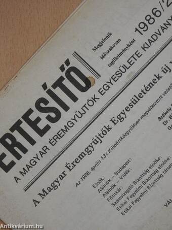 Értesítő 1986/2.