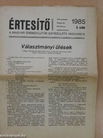 Értesítő 1985/3.