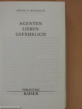 Agenten lieben gefährlich