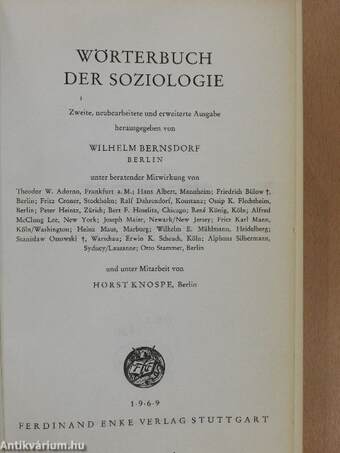 Wörterbuch der Soziologie