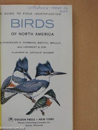 A Guide to Field Identification Birds of North America