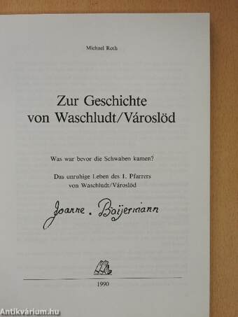 Zur Geschichte von Waschludt/Városlöd