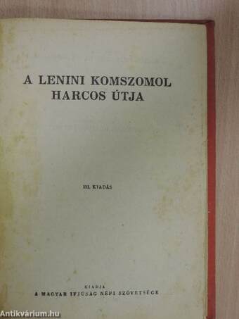 A lenini Komszomol harcos útja