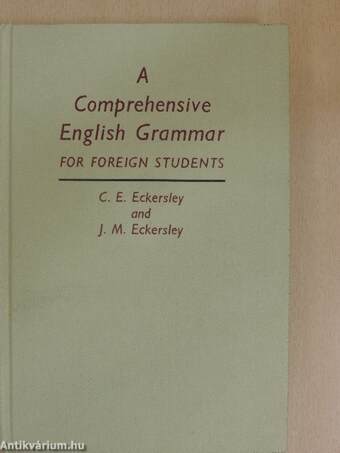 A Comprehensive English Grammar for foreign students