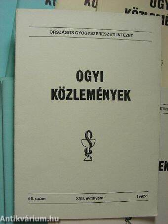 OGYI közlemények 1992-1997. (vegyes számok)/1 db Supplementum 1995. 9.