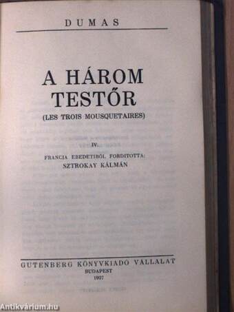 A három testőr I-IV.