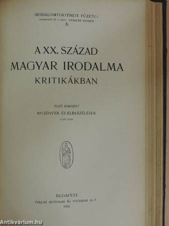 9 füzet az "Irodalomtörténeti Füzetek" sorozatból