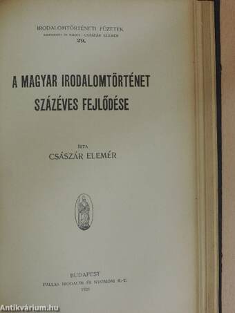 9 füzet az "Irodalomtörténeti Füzetek" sorozatból