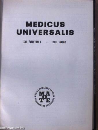 Medicus Universalis 1983. január-december/Supplementum