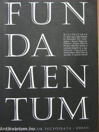 Fundamentum 2003/1.