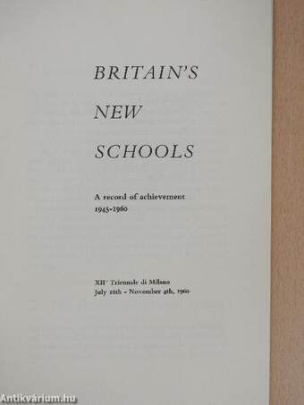 Britain's New Schools