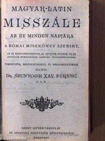 Magyar-Latin misszále