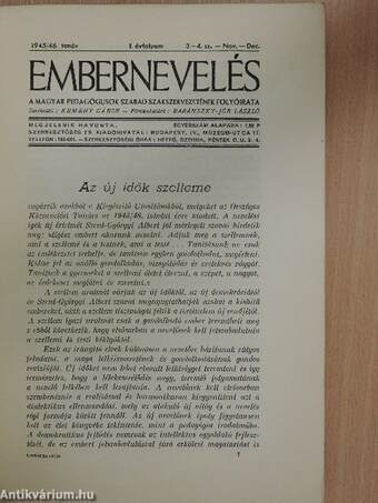 Embernevelés 1945. november-december