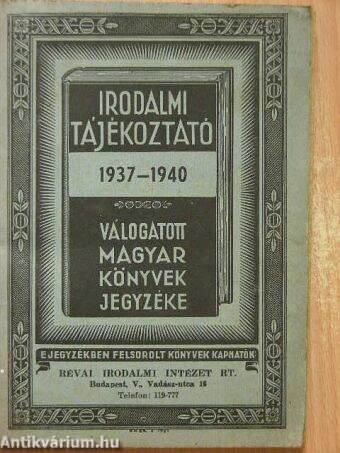 Irodalmi tájékoztató 1937-1940