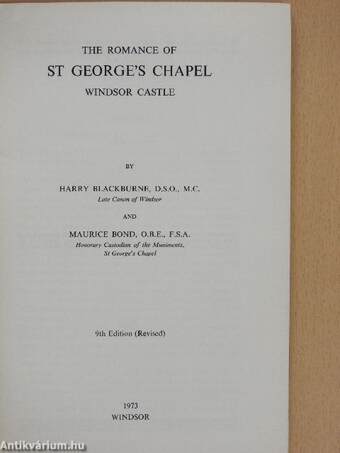 The Romance of St George's Chapel