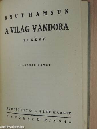 A világ vándora I-II.