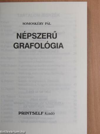 Népszerű grafológia