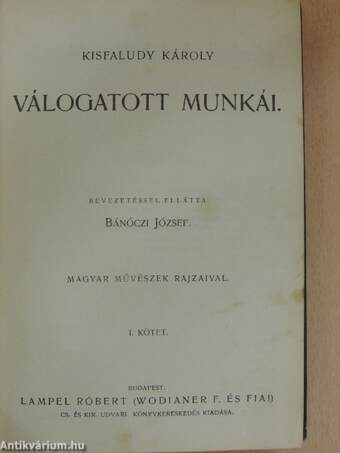 Kisfaludy Károly válogatott munkái I-II.