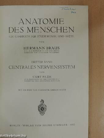 Anatomie des Menschen III.