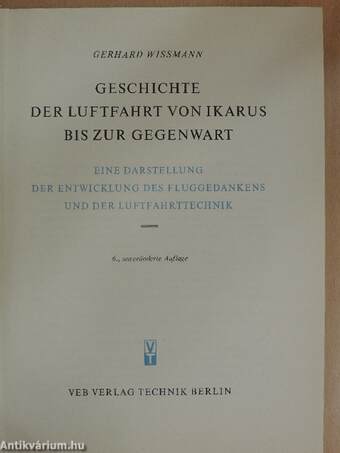 Geschichte der Luftfahrt von Ikarus bis zur gegenwart