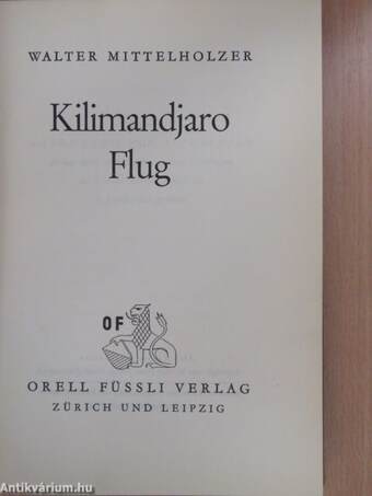 Kilimandjaro Flug