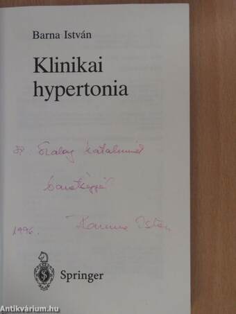 Klinikai hypertonia (dedikált példány)